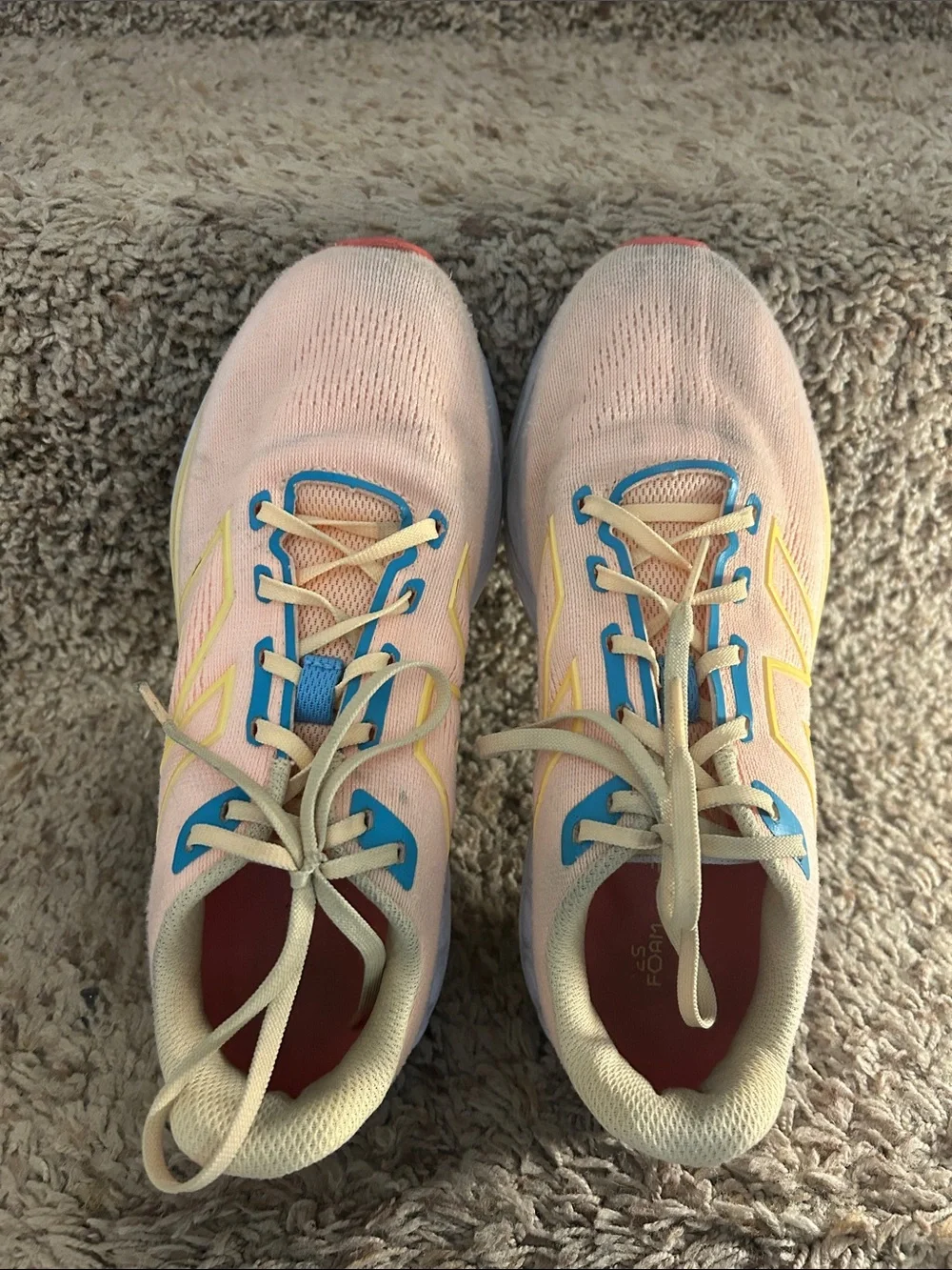 New Balance Fresh Foam White Peach Coastal Blue - Picture 2 of 7